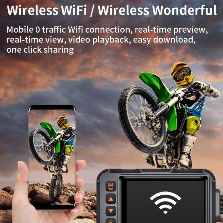 SE65 Dual 1080P Waterproof HD Motorcycle DVR, Support WiFi / GPS / Cycling Video, SE65 SE65 Dual 1080P Waterproof HD Motorcycle DVR, Support WiFi / GPS / Cycling Video, SE65